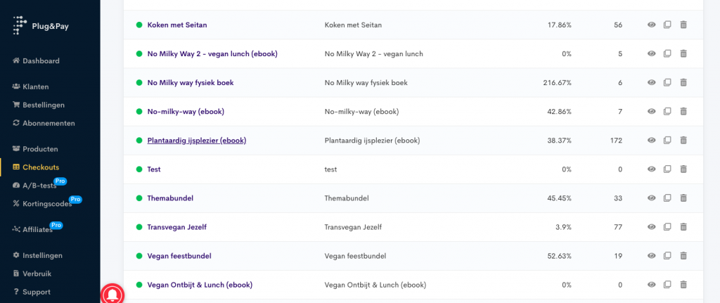 Plug & Pay checkouts