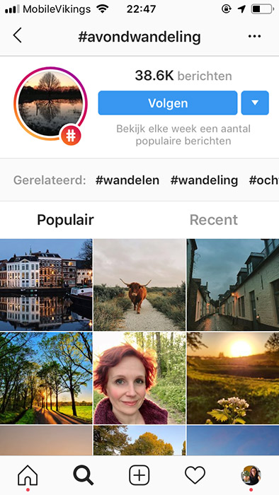 Hashtag story