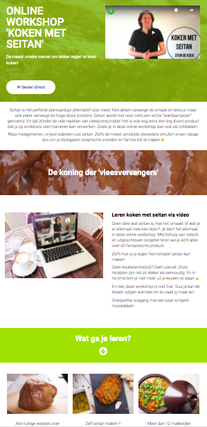 Voorbeeld landingspagina