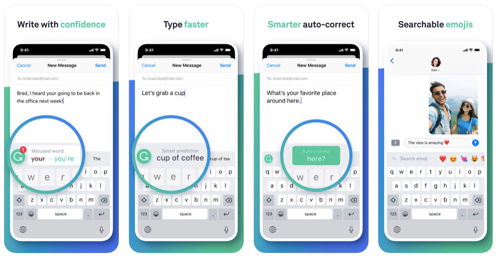 Grammarly keyboard voor iphone