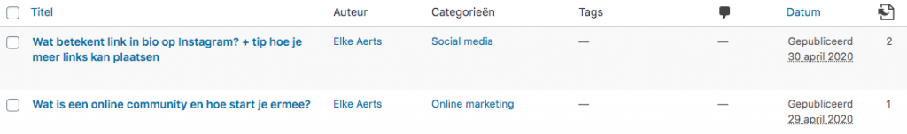 Interne links bij yoast seo