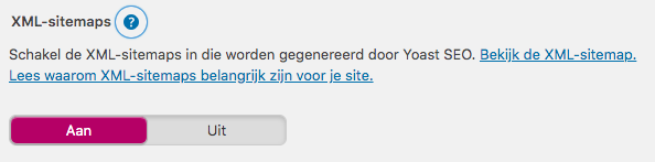 Sitemapa maken met Yoast SEO