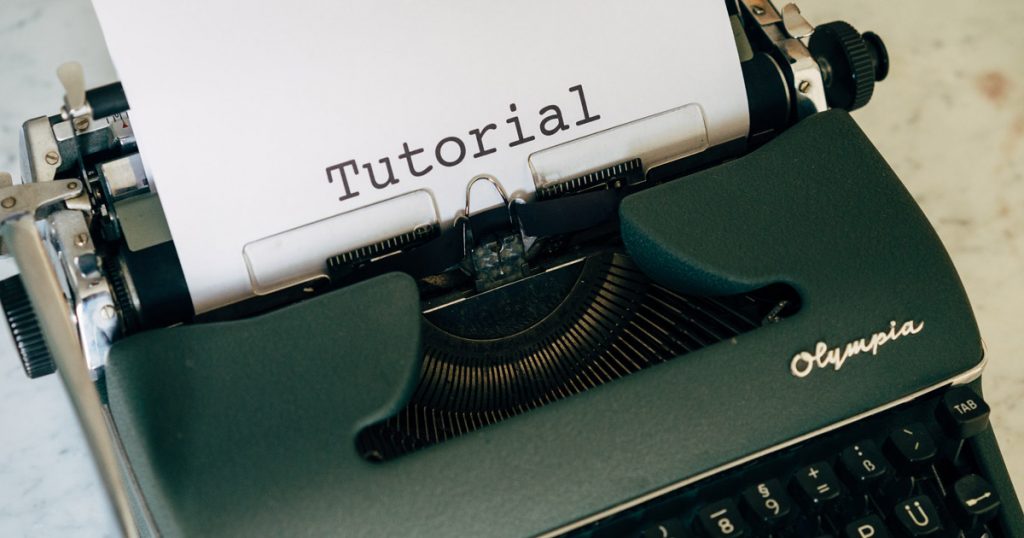 Hoe maak je een tutorial?