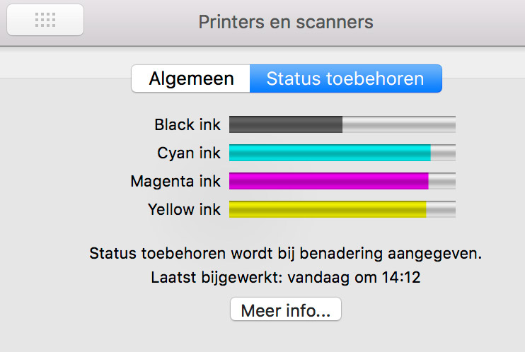 Hoeveel inkt heeft de Epson ecotank?