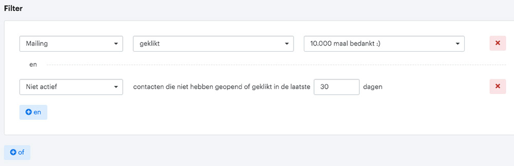 Segmenteren bij Enormail