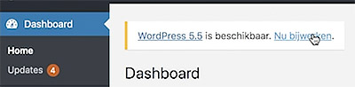 Wordpress bijwerken
