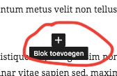 Blok toevoegen in WordPress