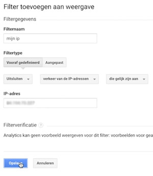 Eigen ip-adres uitsluiten van je website