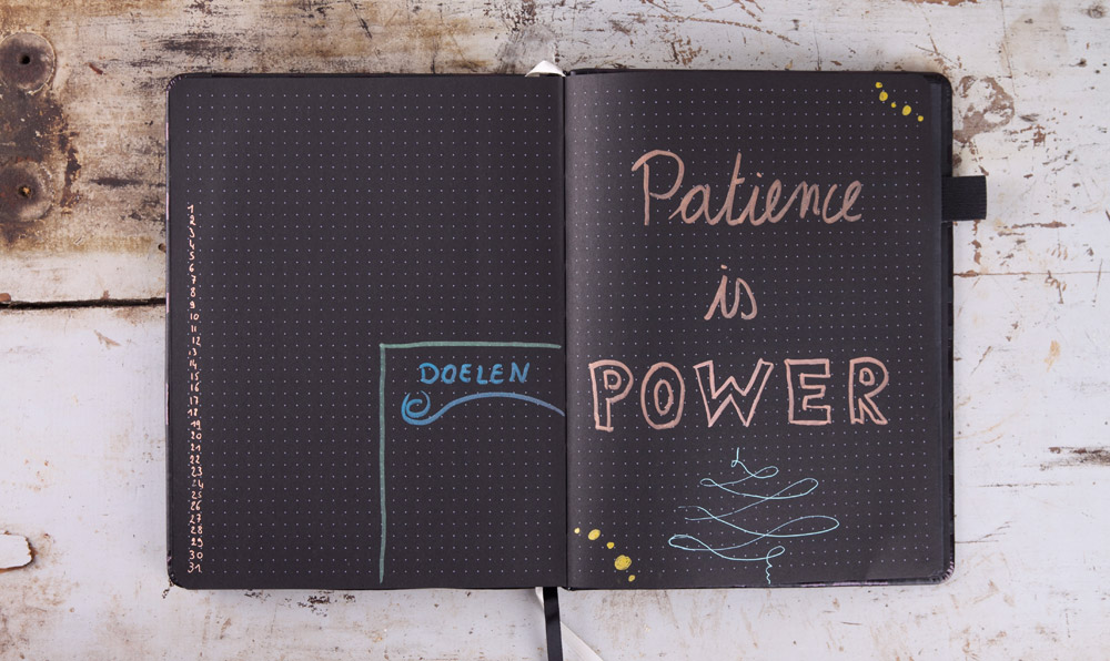 Black bullet journal