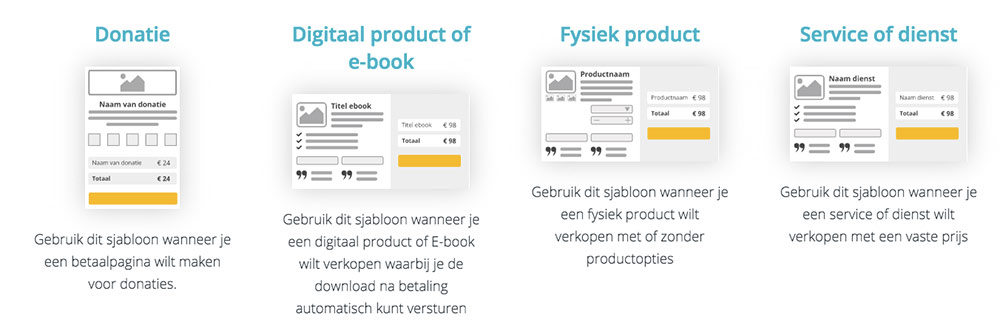 Peggy pay betaalpagina maken