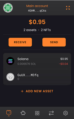 Solflare portfolio